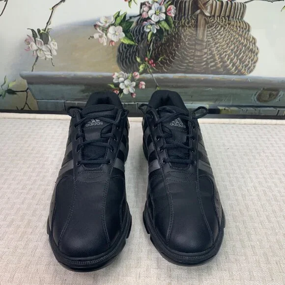 Adidas D 3000 Mens Size 9.5 Black Golf Shoes soft spike Z-Traxion AdiWEAR - Picture 2 of 9